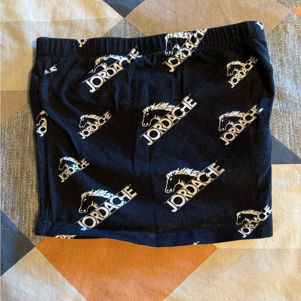 Jordache Black and White Tube Top